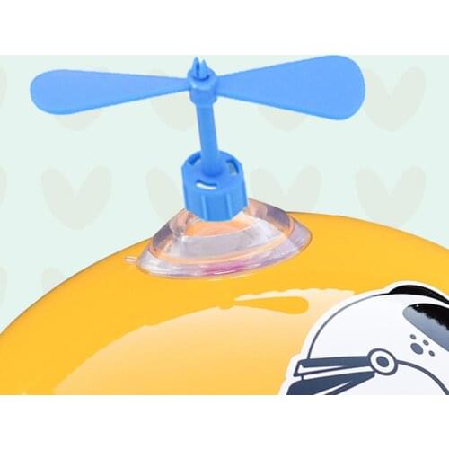 Universal Rubber Any Motorcycle Bike Helmet Fan Style Decorate Accessories Suction Cup Propeller New