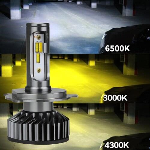 Zdatt H7 LED Headlights Bulb H4 LED H11 H8 H9 9005 9006 HB3 HB4 Car Light 6500K 4300K 3000K 10000LM 100W 12V Auto Products