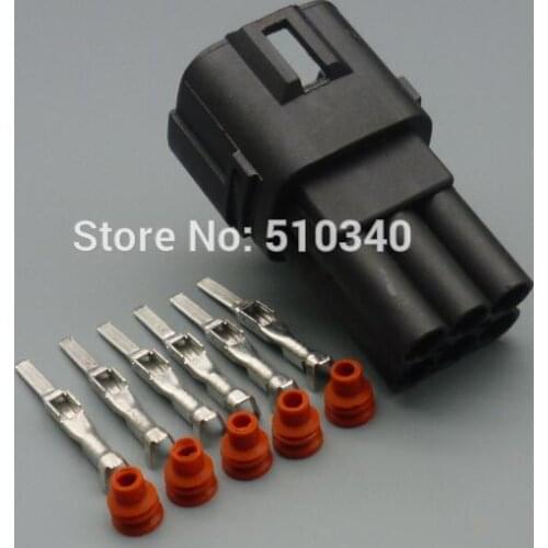 1set 6P 2.2mm male car Automotive Connectors containing plastic pieces with waterproof connector terminals