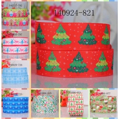 10yards -different sizes -Christmas snowflake ribbon printed Grosgrain ribbon