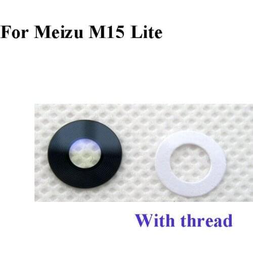 2PCS High quality For Meizu M15 lite meizuM15 lite Back Rear Camera Glass Lens Repairment Repair parts test good m 15 lite 5.46