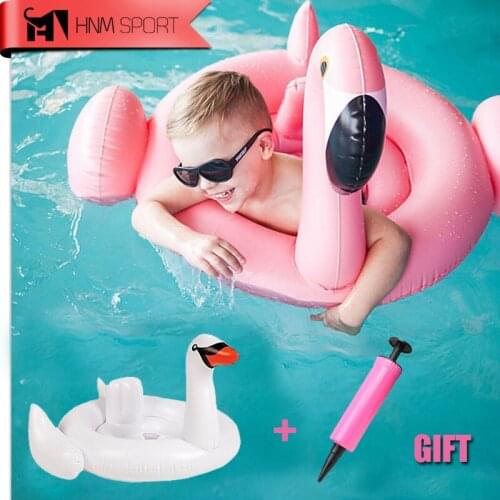 2017 Summer White Swan Inflatable Childrens Swimming Swim Ring Baby Swimming Laps Pink Inflatable Flamingo Float In The Pool