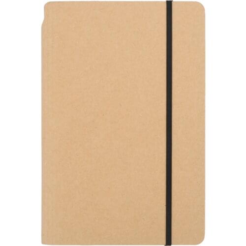 B6 Notebook With Krafe Paper Cover Elastic Band 80 sheets Lined & Blank Pages Journal For Travel Painting Writing Office Studen