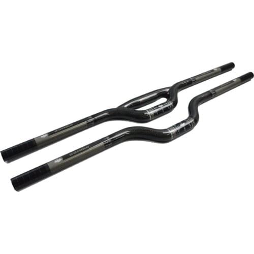 BMX Carbon Fiber Handlebar 25.4/31.8mm Kids' Bike Handlebar 580/600mm U-shaped/Double-tube glossy Handle