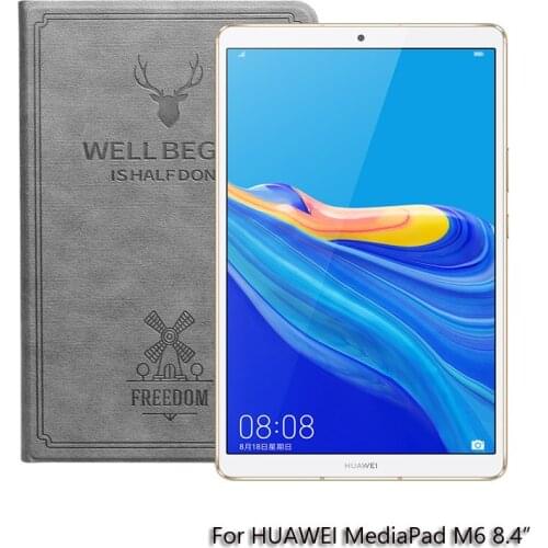 Tablet Case For HUAWEI Mediapad M6 8.4 inch Smart Magnetic Stand Cover for Mediapad M6 8.4" Protective Case tablet support base