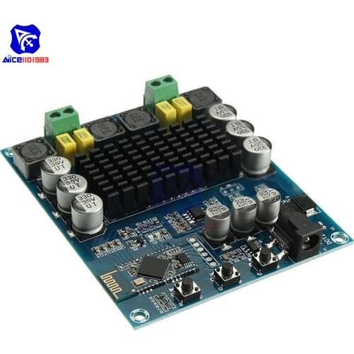 Diymore TPA3116D2 2x120W Dual Channel Bluetooth 4.0 Wireless Digital Audio Stereo Amplifier Board DC 12-24V