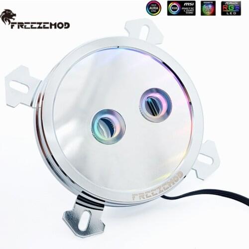 FREEZEMOD PC Water Cooling CPU Water Block For Intel Star RGB Rainbow Gradient Lighting Effect 2021 Intel. PR-XPM-Intel