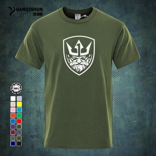 Neptune Symbol Games T-shirt 16 Colors Men Funny Cool Print Tops Tee High Quality Casual O-neck Mens Tshirts Streetwear Hip Hop