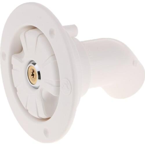 Gravity Water Inlet Hatch Plastic Filler Cover For Camper Trailer RV Lock Door