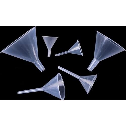 60ml 1/2" Mouth Dia Laboratory Funnel transfer perfume Liquid Plastic Filter Funnel Chemistry Equipment