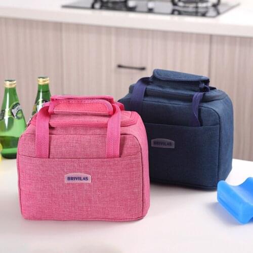 Lunch Box Bag Waterproof Thermal Bag Oxford Fabric Portable Thermal Insulated Cation Picnic Food Box Women Tote Storage Ice Bags