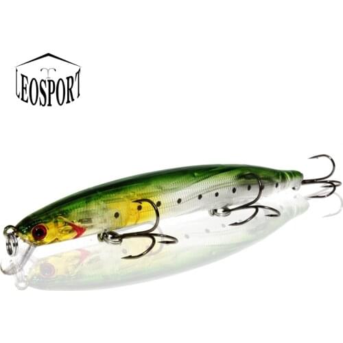 LEOSPORT Minnow Lure Fishing-Tackle Artificial-Bait Sinking Peaca-Bass 20.5g Hard 1PCS 13.5cm
