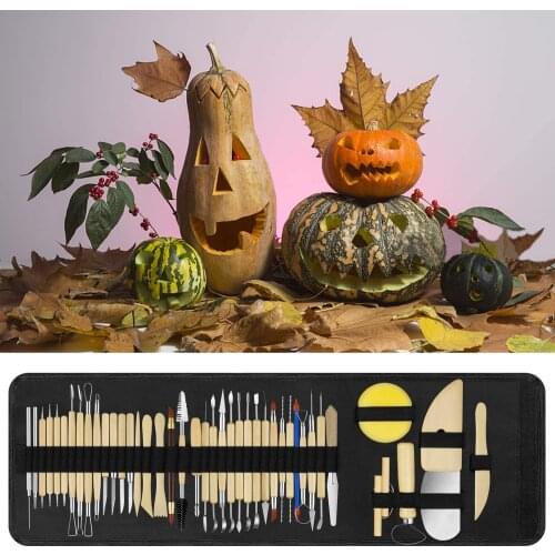 Pottery Polymer Clay Tools 42pcs Sculpting Set Double Sided Sturdy Kit Diy Steel Tip Tool for Ceramic Modeling Smoothing Carving