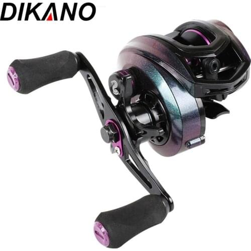 Low Profile Reel Double Brake Double Line Cup 10 Bearing Fishing Reel with EVA Handle