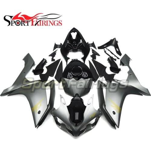 Fairings For Yamaha YZF 1000 R1 07 08 2007 2008 Injection ABS Motorcycle Fairing Kit Cowlings Body Kit Grey Gold Decals Carene