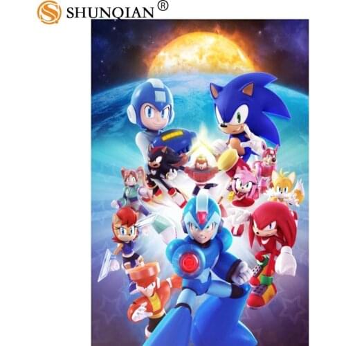 Custom mega man Poster Home Decoration Fashion Silk Fabric Wall Poster Custom Poster Print More Size