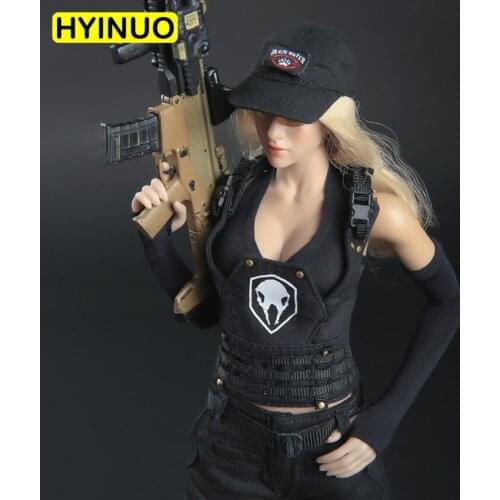 FG048 1/6 Scale Female Sexy Soldier Tactical Women Gunner Clothes Clothing Suit Set Model for 12''Action Figure Body