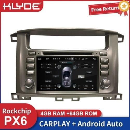 PX6 Car Android Auto Radio Multimedia Mirror Link For Toyota Lander Cruiser 100 DVD GPS Navigation Carplay Bluetooth Head Unit