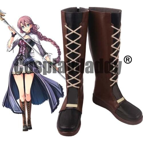 The Legend of Heroes: Trails of Cold Steel II Eiyuu Densetsu Sen no Kiseki Hexen Clan Emma Millstein Cosplay Shoes Boots S008