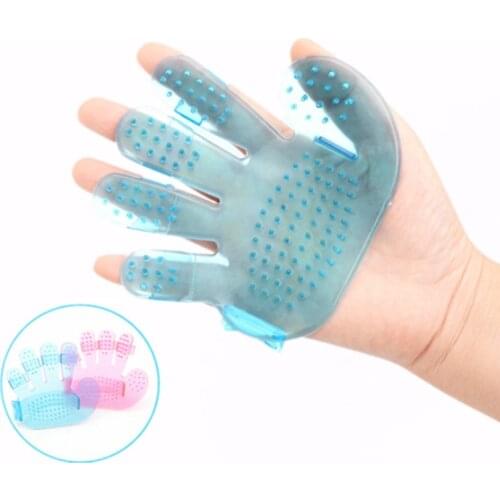 Silicone Pet Soft Dog Brush Glove Pet Grooming Glove For Combing Wool Gentle Dog Bath Cat Combs Cleaning Supplies Hair Remove