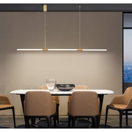 Modern Design Led chandelier For Living Room Dinning Room Kitchen Home Decor Suspension Lighting Fixtures Acrylic Tube Material