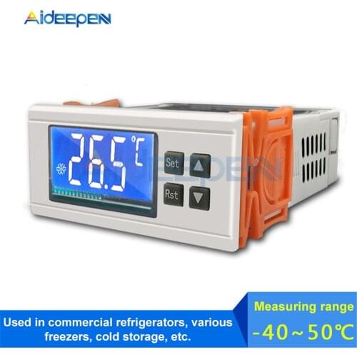 STC-8080A+ Digital Temperature Controller Thermostat Thermoregulator Incubator Heating Cooling 12V 24V 220V Alarm Function