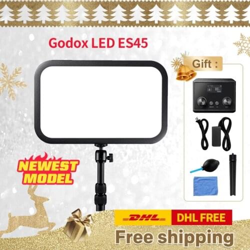 Godox E-Sports LED Light ES45 Kit 2800K-6500K Mounting Rod with APP & Remote Controller for Youtube Game Live Photography Studio