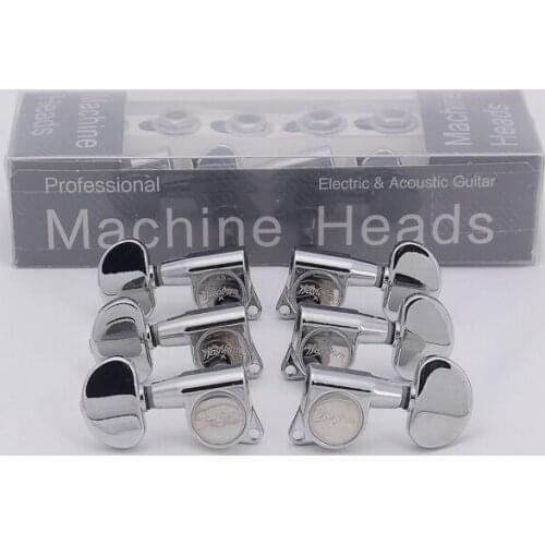 1 Set Chrome 3R-3L Guitar Machine Heads Tuners