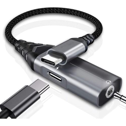 USB C to 3.5mm Decoding Adapter Converter DAC DSD High Fidelity Amplifier Headphone Sound Card Protable Amp HIFI Digital Decoder