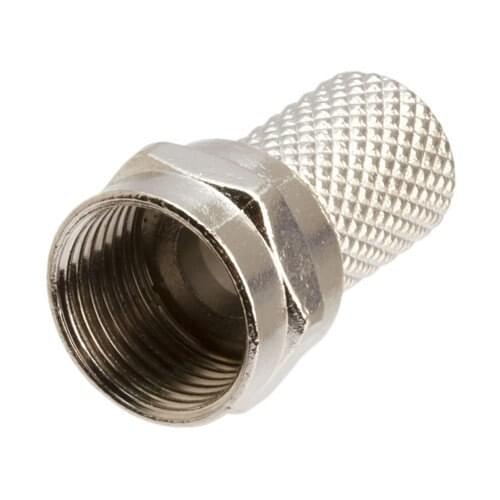 High Quality Twist-On RG6 RG-6 F TV Connector No Crimping Pack of 10