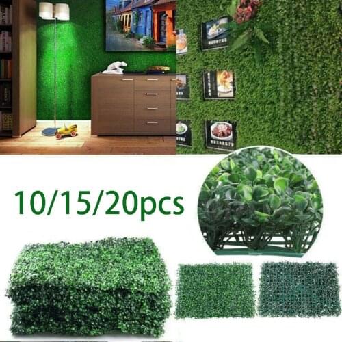 10/15/20Pcs Boxwood Panels Hedge Set UV Protected Privacy Hedge Screen Faux Boxwood for Outdoor Indoor Fence Garden
