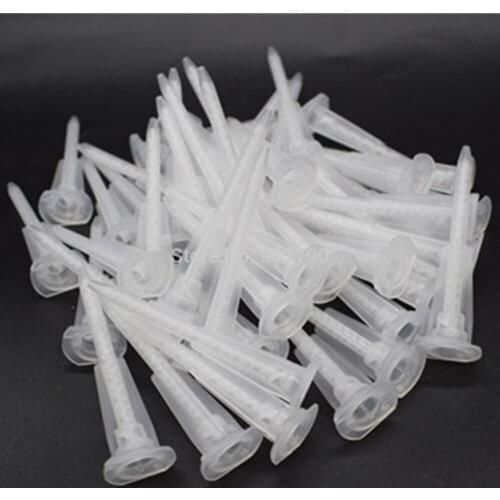 100pcs Cartridge Mixing Nozzle Tip 2-part Epoxy Resin AB Glue Acrylic Adhesive Epoxy Static Mixing Nozzles Mixer Mix Applicator