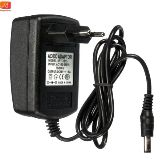 18V 1.5A AC 100-240V To 18V 1500mA Adapter Switching Power Supply Charger DC 5.5x2.5/2.1mm Jack