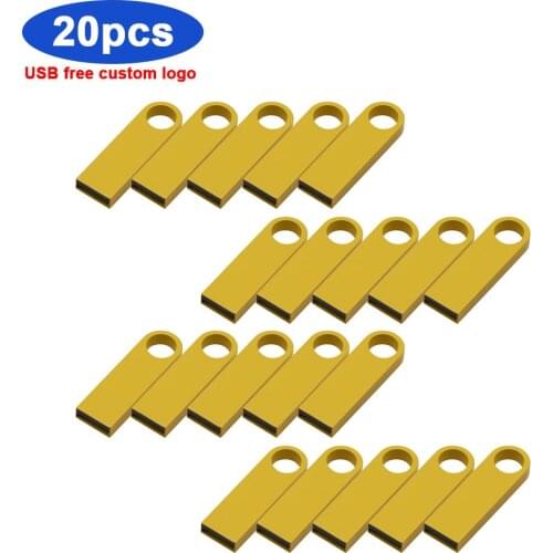 20pcs/lot Mini USB flash Drive pen drive usb 2.0 pendrive 64GB 32GB 16GB 8GB 4GB Flash Memory Stick 128GB U disk Gift free logo