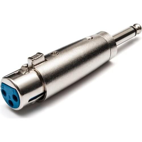 20pcs 1/4" 6.35mm Mono Male Audio Jack to XLR Female Converter Single Track Adapter for Microphone Mic Speaker