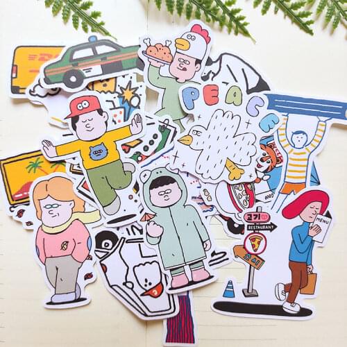 21pcs Botanic Girl stickers/Scrapbooking Stickers /Decorative Sticker /DIY Craft Photo Albums