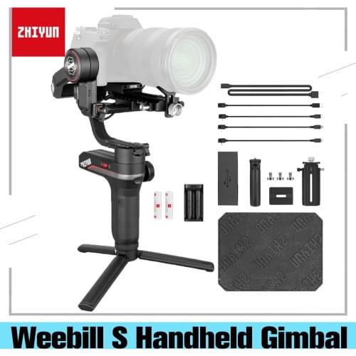 Zhiyun Weebill S 3-Axis Handheld Gimbal Stabilizer for DSLR and Mirrorless Camera compatible for Sony PanasonicNikon Canon