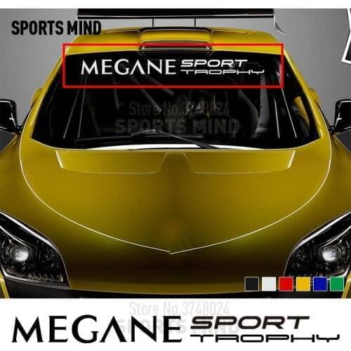 3 Pieces Sports Mind Windshield Car Sticker Decal Automobiles Car Styling For Renault Megane RS TROPHY Exterior Accessories