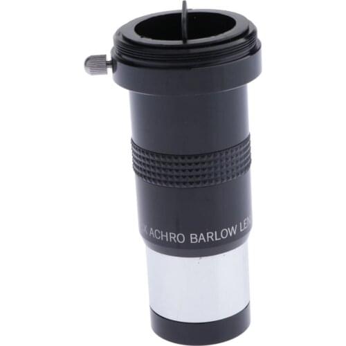 3 Barlow Lens T-adapter 1.25 "/ 31.75 Mm Economy For Telescope Eyepieces