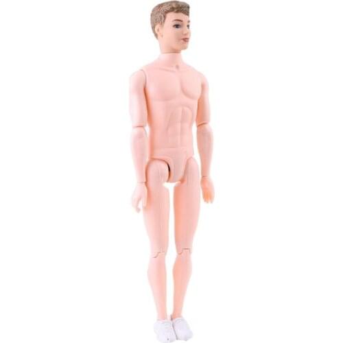 30cm 12 Moveable Jointed Nude Naked Dolls Doll Body White Shoe for Ken Boy Male Man Boyfriend Prince DIY Toys