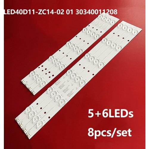 8pcs/set led backlight strip for philips 40PAL5358T3 LED40D11-01(A) 30340011209