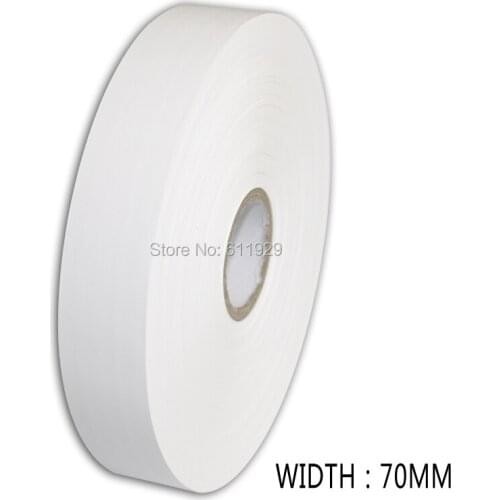 Free shipping blank width 70mm nylon tape/customize clothing care label/garment printed tags/blank tape/non-woven fabric/ribbon