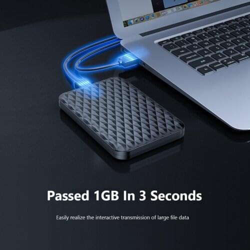 External Hard Disk Case 4TB SATA to USB 3.1 HDD Housing for 7mm-9.5mm 2.5 inch SSD Disk HDD Box Enclosure USB Type C 5Gbps