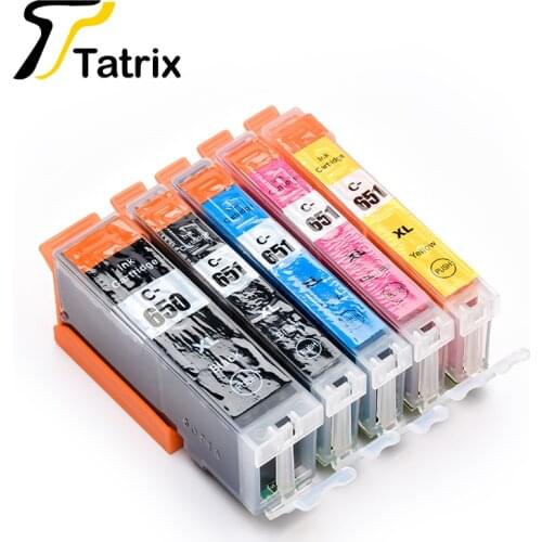 For Canon PGI650 CLI651 5PK Ink Cartridge For Canon PIXMA MG5460/MG5560/MG6360/MG6460/MG7160/PIXMA MX926/MX726/Ip7260