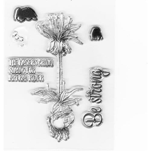 Kaisers crown flower decorative stamps diy card craft stamps photo album scrapbooking stamps