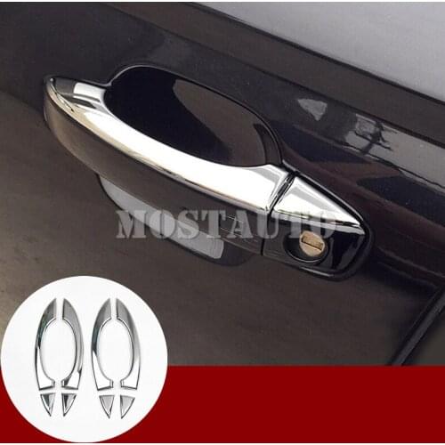 For Audi A6 S6 ABS Chrome Exterior Car Door Handle Cover Trim 2012-2018 8pcs Car Accessories Interior Car Decor Car Trim