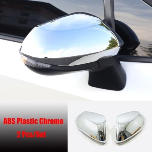 For Toyota Corolla 2019 2020 ABS chrome Side Door Rear View Mirror Cover Trim Cap Garnish Molding accessories 2pcs
