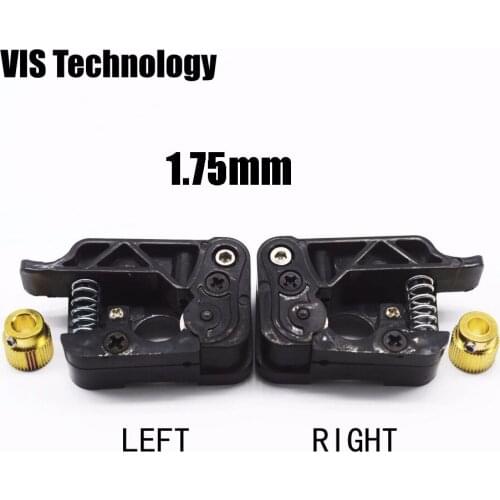 1 Set MK8/MK9 extruder 1.75 or 3.0mm filament left and right wire feed device kits for Makerbot single nozzle extrusion 3D pri