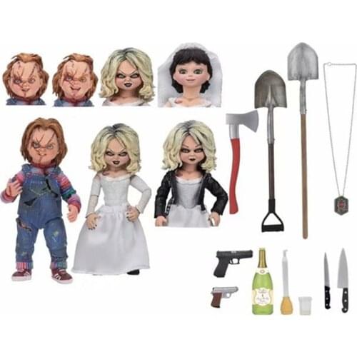 Tiffany Bride Of Chucky Figure NECA Ultimate Gets Lucky PVC Chucky Action Figurine Horror Toy Halloween Gifts Doll