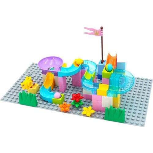 Big Size Diy Building Blocks Swing Pipeline Plant Accessories Compatible with Large Particles Bricks Toys For Children Gift